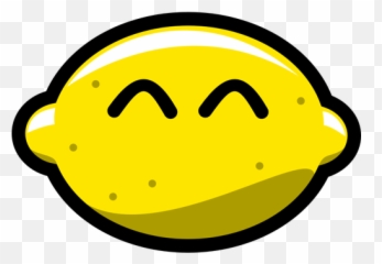 Vector Illustration Of Lemon Smiling At You - Happy Emoji