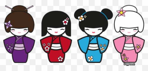 Drawing Chinese Doll Picture - Kokeshi Dolls Clip Art Emoji