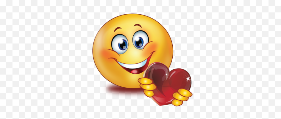 Holding Red Glossy Heart Emoji - Emoji Holding A Heart,Emoticons For Facebook