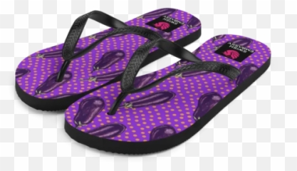Eggplant Extravaganza - Wall Flip Flops Emoji,Veiny Eggplant Emoji