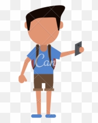 Clip Art Man Tourist Passport Icons - Avatar Emoji