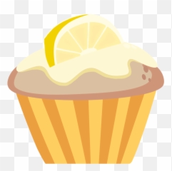 Limon Cupcakes Png Transparent Png - Lemon Cupcake Cartoon Emoji,Emoji Cupcakes