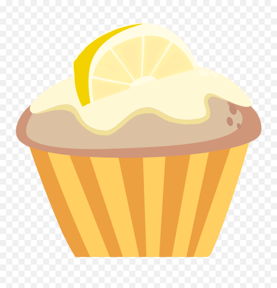 Limon Cupcakes Png Transparent Png - Lemon Cupcake Cartoon Emoji,Emoji Cupcakes