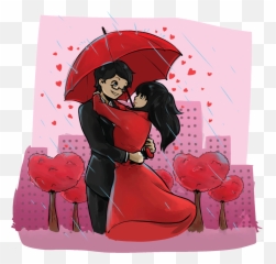 Creatures In Love Vector Illustration - Download Free Hug Day Wishes For Husband Emoji