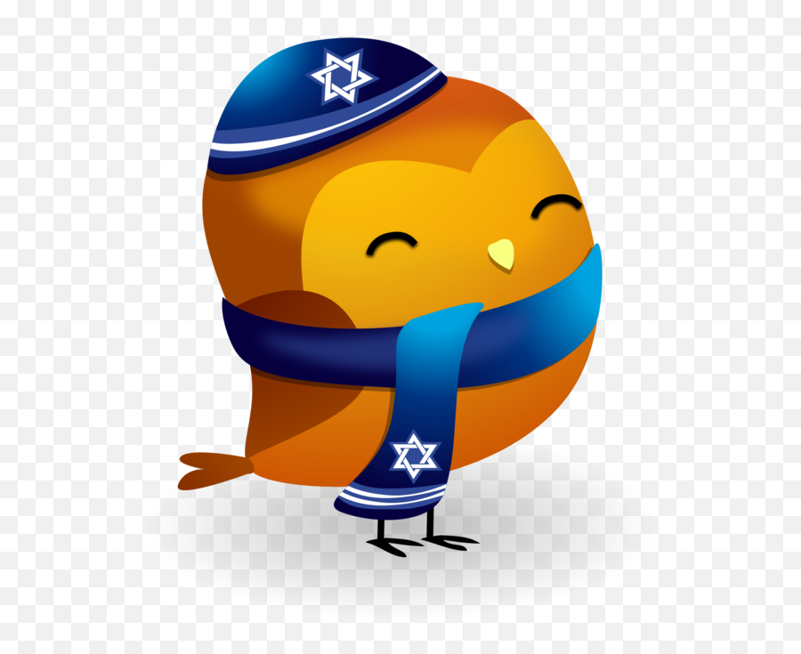 Baby Owl - Transparent Hanukkah Clip Art Emoji,Owl Emoticon