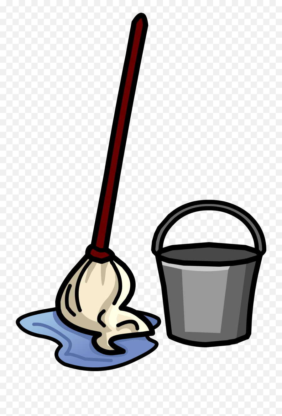 Broom Mop And Bucket Clipart - Bucket And Mop Clipart Emoji,Mop Emoji