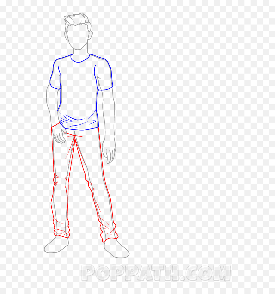 Draw Male Clothing Style 6 - Illustration Emoji,Emoji Pants For Boy