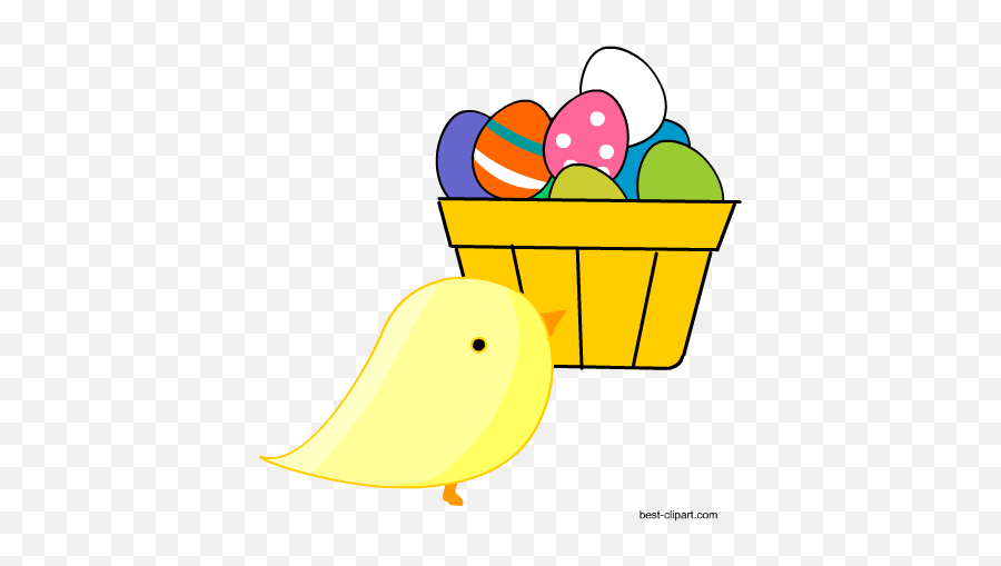 Free Easter Clip Art Easter Bunny Eggs And Chicks Clip Art - Clip Art Emoji,Easter Basket Emoji