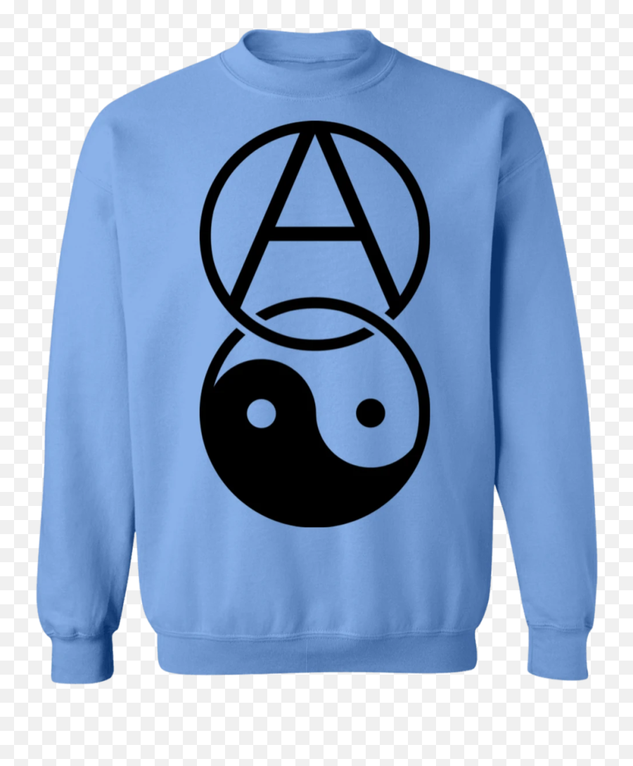 Anarchy Yin Yang Crewneck Sweatshirt - Sweater Emoji,Yin Yang Emoticon