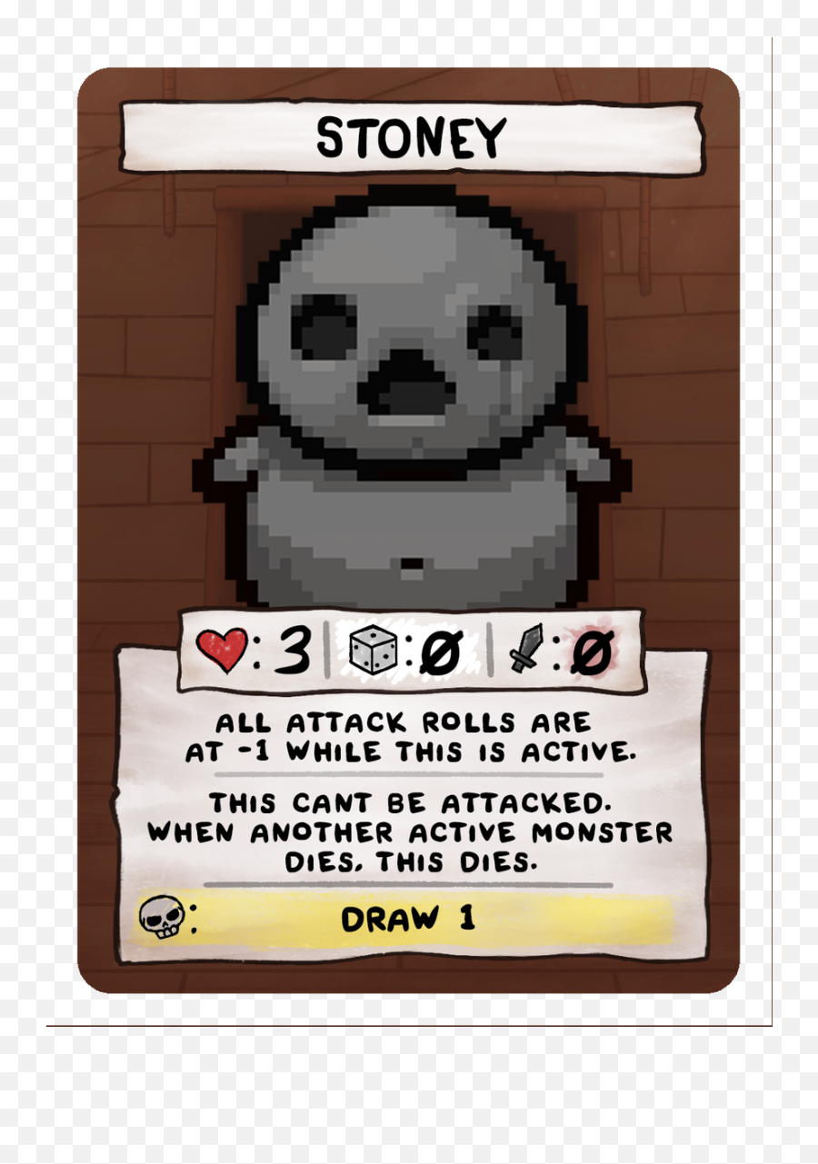 Edmund Mcmillen On Twitter Something Fell Out Of Delirium - Binding Of Isaac Four Souls Cards Emoji,Bum Emoticon