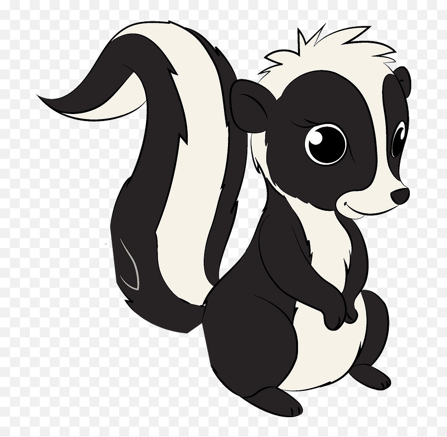 Skunk Clipart - Clip Art Skunk Cartoon Emoji,Skunk Emoji