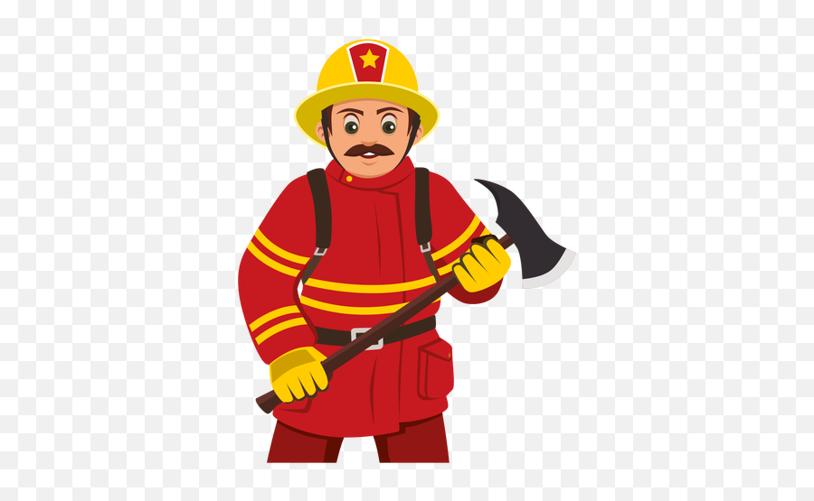 Firefighter Clipart Transparent Background - Fireman Png Clipart Emoji,Firefighter Emoji