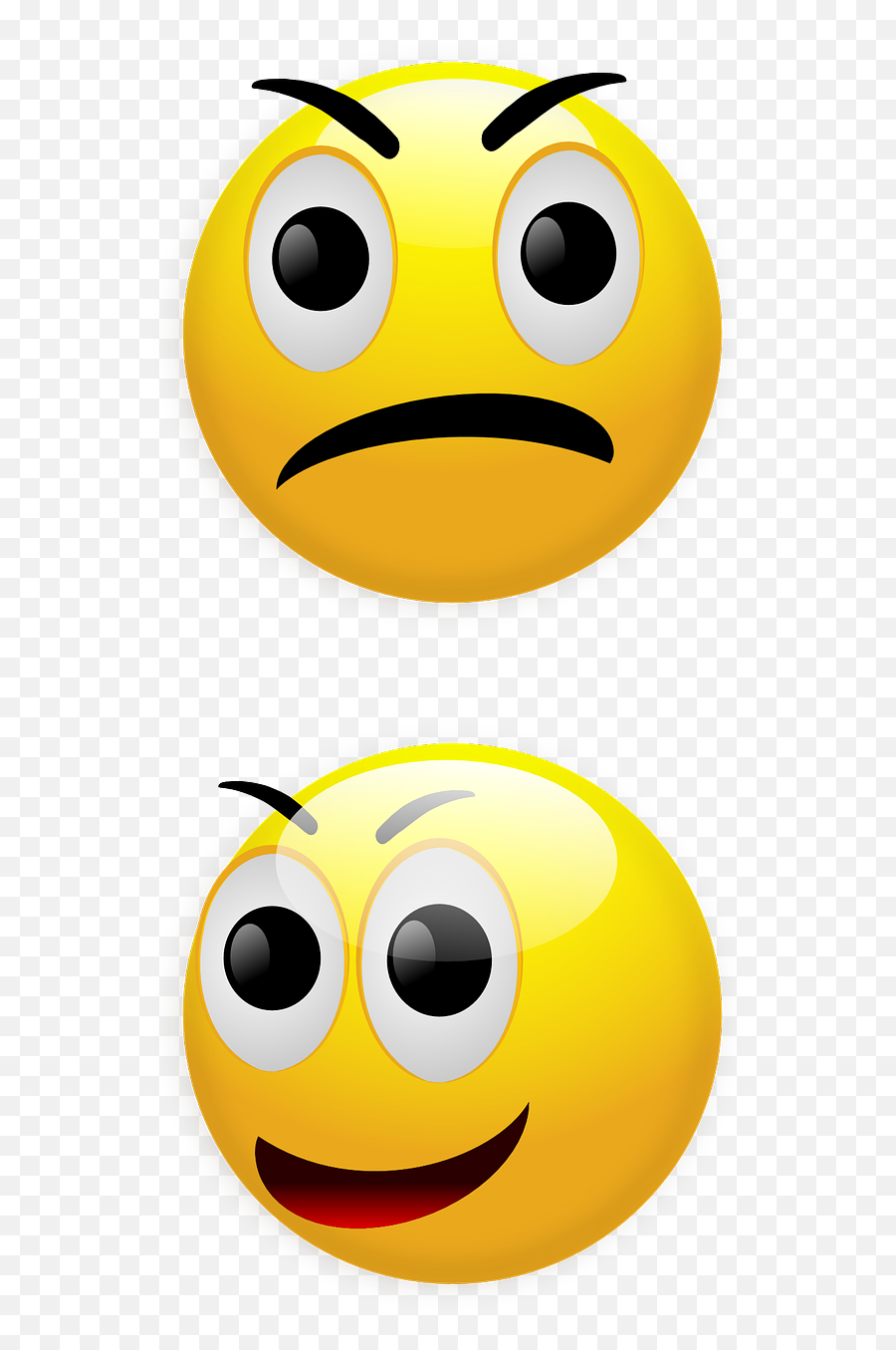 Smiley Angry Happy Unhappy Yellow - Angry Smiley Png Emoji,Hand Emojis