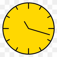 Gssa Golden Clock - Blank Transparent Analog Emoji