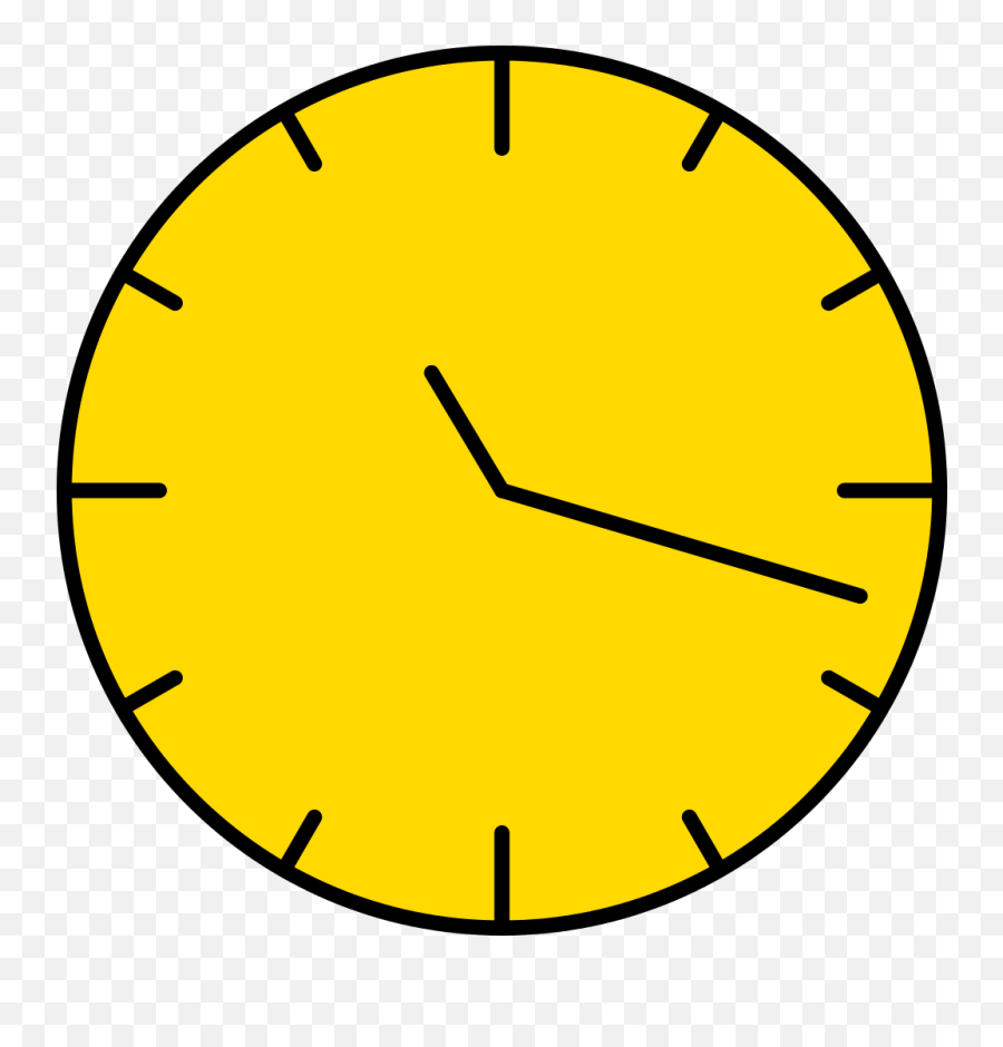 Gssa Golden Clock - Blank Transparent Analog Clock Emoji,Emoticon Triste
