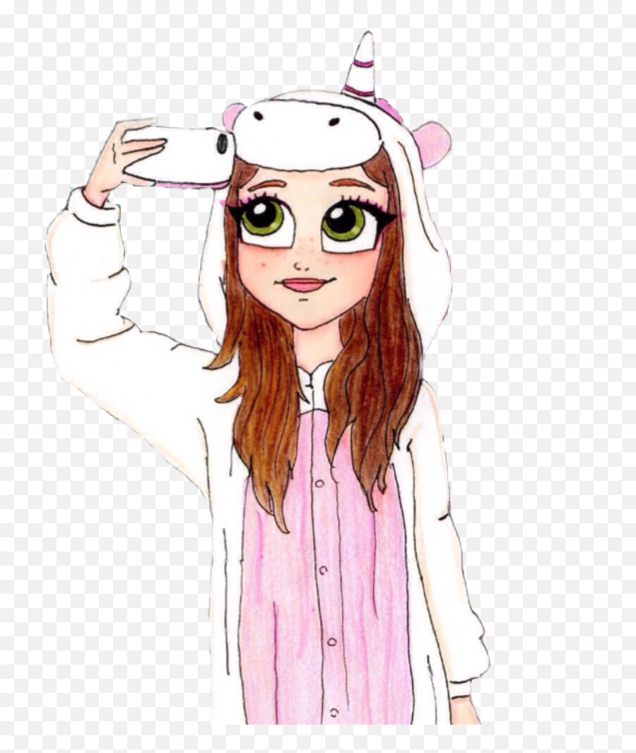 Freetoeditgirl Unicorn Unicorngirl Chica Unicornio - Selfie Unicorn Girl Emoji,Unicornio Emoji