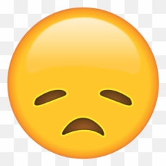 Disappointed Face Emoji - Sad Transparent