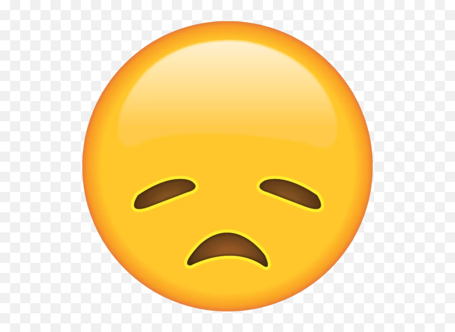 Disappointed Face Emoji - Sad Emoji Transparent,Upset Emoji