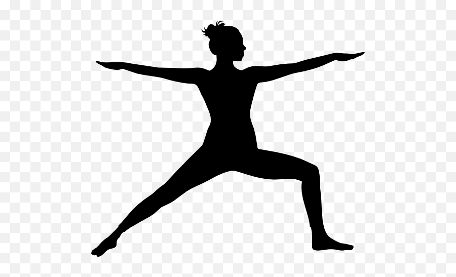 Yoga Warrior Pose Sticker - Grey Yoga Warrior Silhouette Emoji,T Pose Emoji