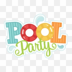 Pool Party Frame Transparent Png - Pool Party Logo Png Emoji,Emoji Pool Party