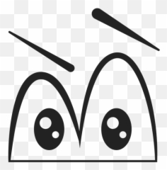 Confused Emoticon Eyes Cartoon - Transparent Emoji