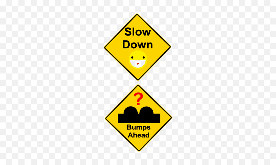 Slow Down Symbol - Traffic Sign Emoji,Thumbs Down Emoji