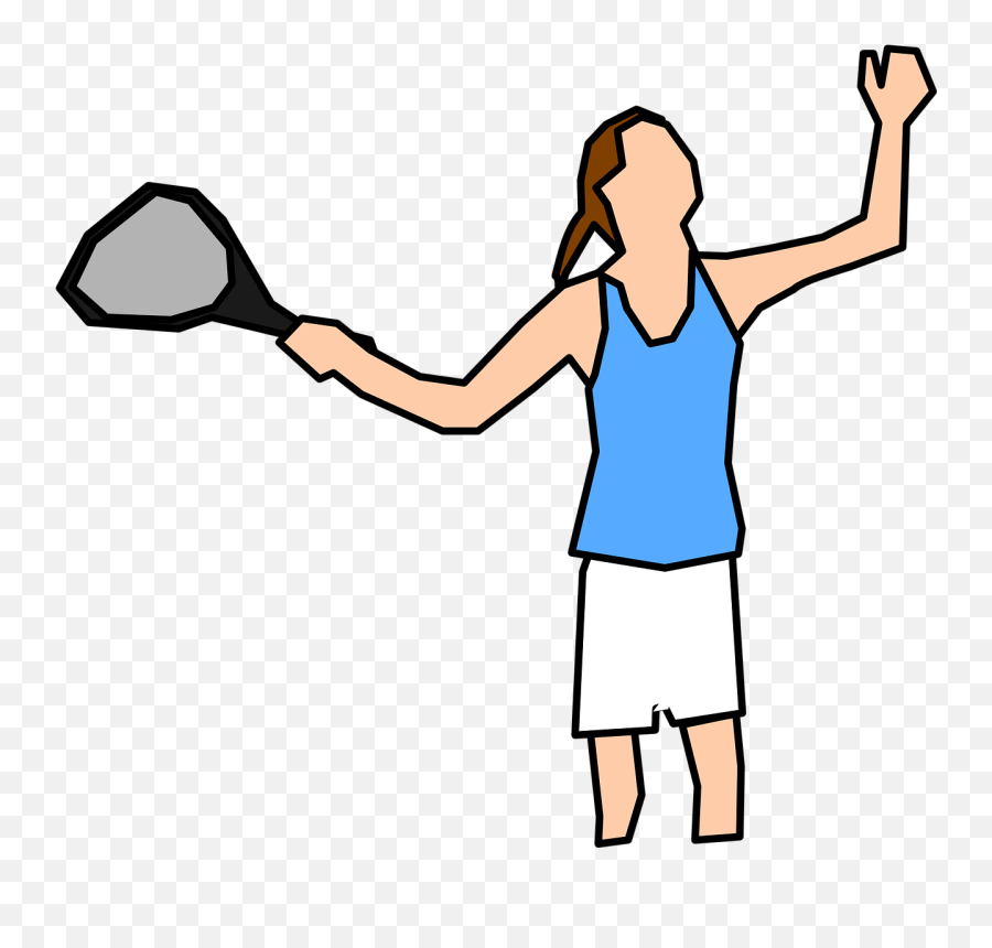 Tennis Player Woman Serve Racket Player - Female Tennis Player Cartoon Emoji,Disc Golf Emoji