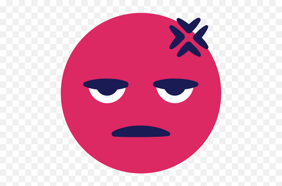 Emoji Face Pissed Icon - Circle,Emoji 2