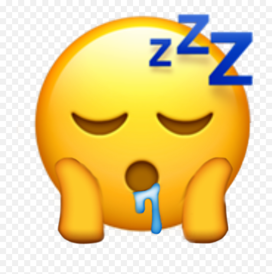 Freetoedit Sleep Drool Tired Emoji Face Text - Sleep Emoji,Drool Emoji