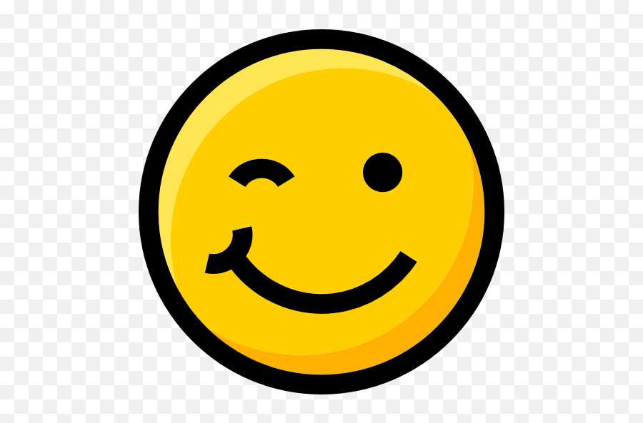 Wink Ideogram Emoji Faces Smileys - Emoticon Clipart Black And White,Wink Emojis