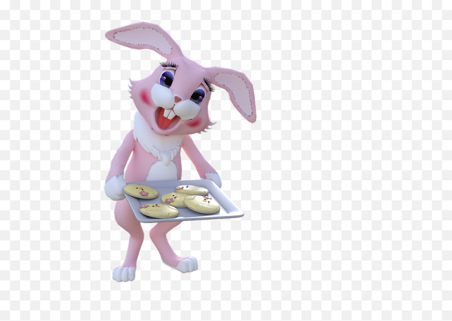 Bunny Easter Hare - Cartoon Emoji,Emoji Rabbit And Egg
