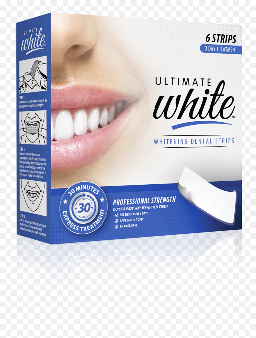 Ultimate White Whitening Dental Strips - Ultimate White Whitening Dental Strips Emoji,Hand Chin Emoji
