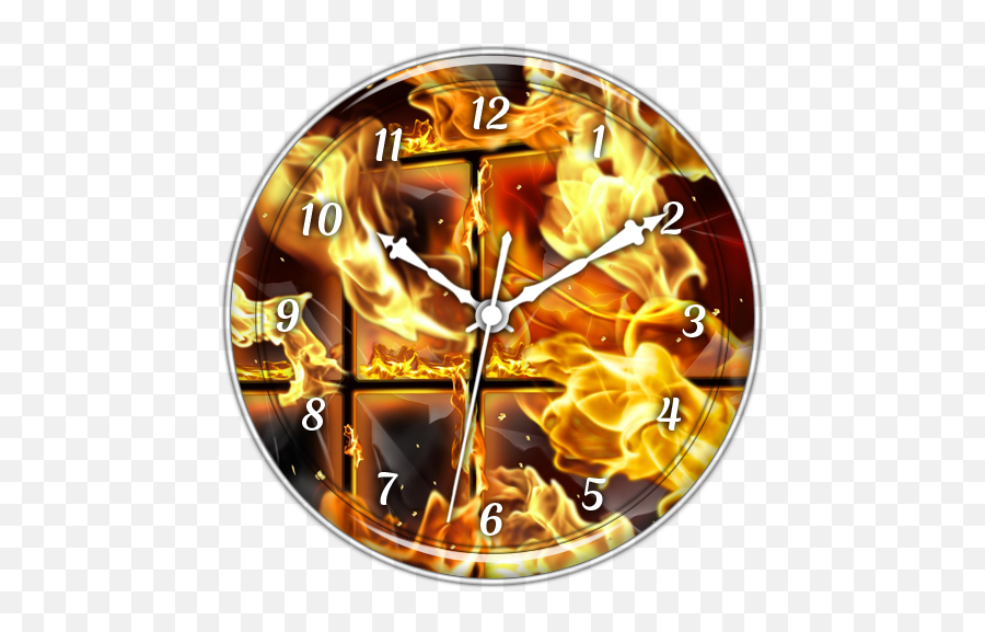Fire Clock Live Wallpaper - Fire Emoji,Fire Clock Emoji