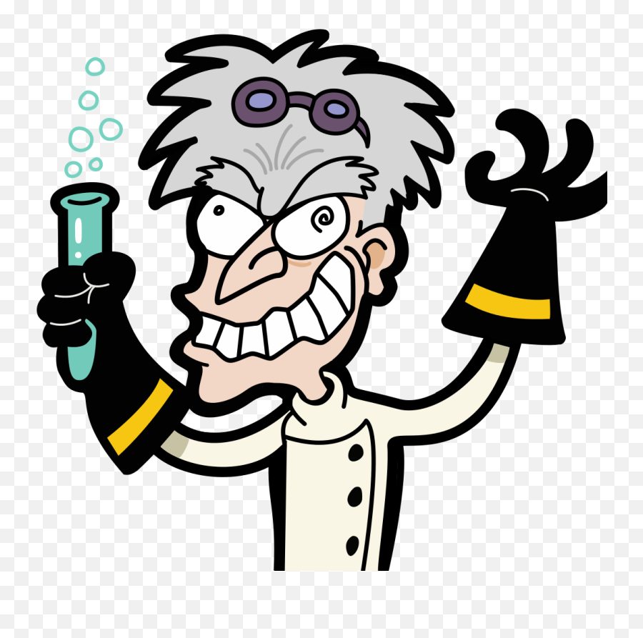 Mad Scientist Transparent Background - Mad Scientist Clipart Emoji,B Emoji Transparent Background