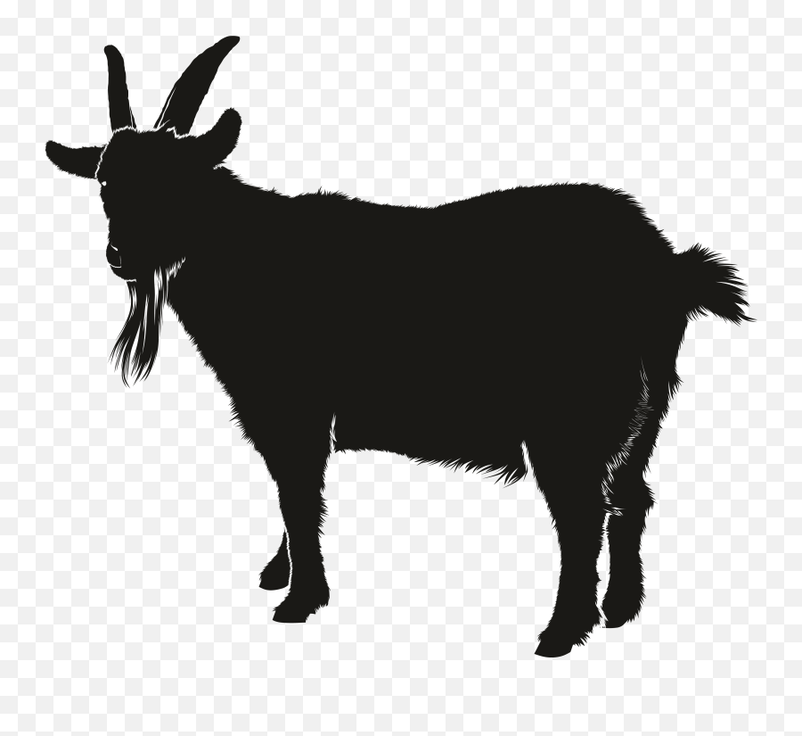 Boer Goat Silhouette Clip Art - Goat Clipart Silhouette Emoji,Goat Emoji Facebook