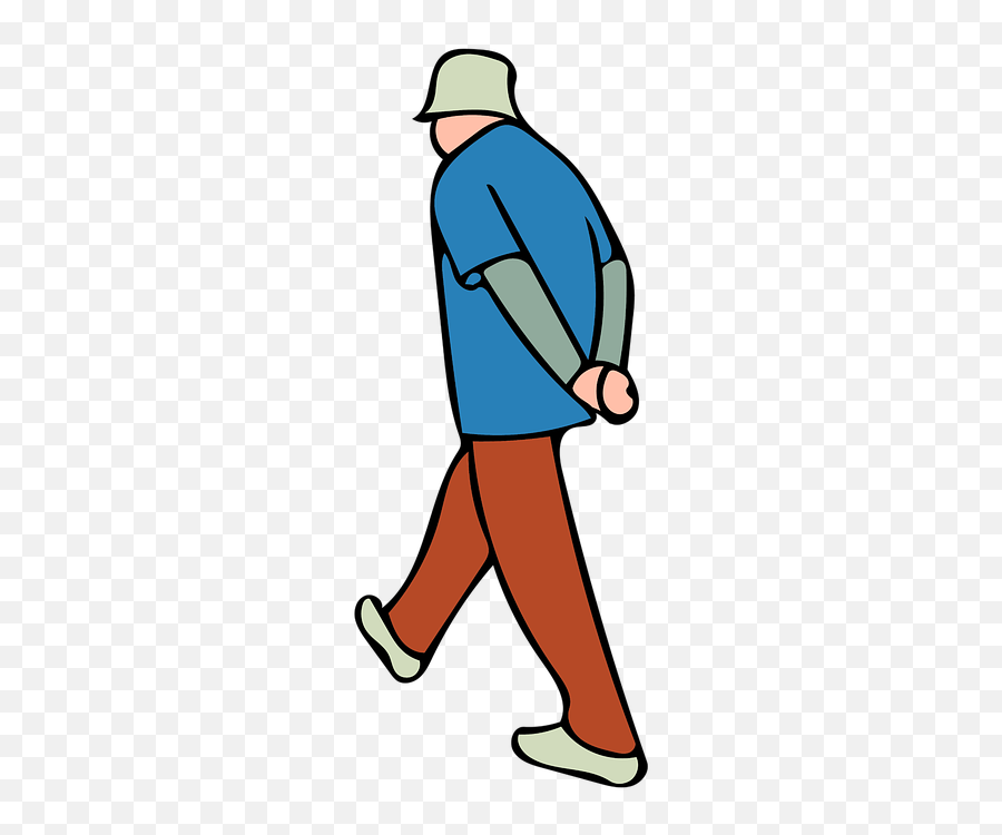 Man Walking Hat - Man Walking Clipart Emoji,Man Walking Emoji