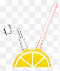 Lemon Slice Citrus Dab Rig - Fruit Emoji,Lemon Emoji