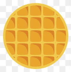 Transparent Background Waffle Clipart Png - Circle Waffle Clip Art Emoji,Waffle Emoji