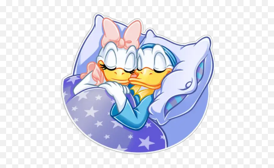 Donald Y Daisy Stickers For Whatsapp - Buona Notte Donald Duck Emoji,Facepalm Emoji Android