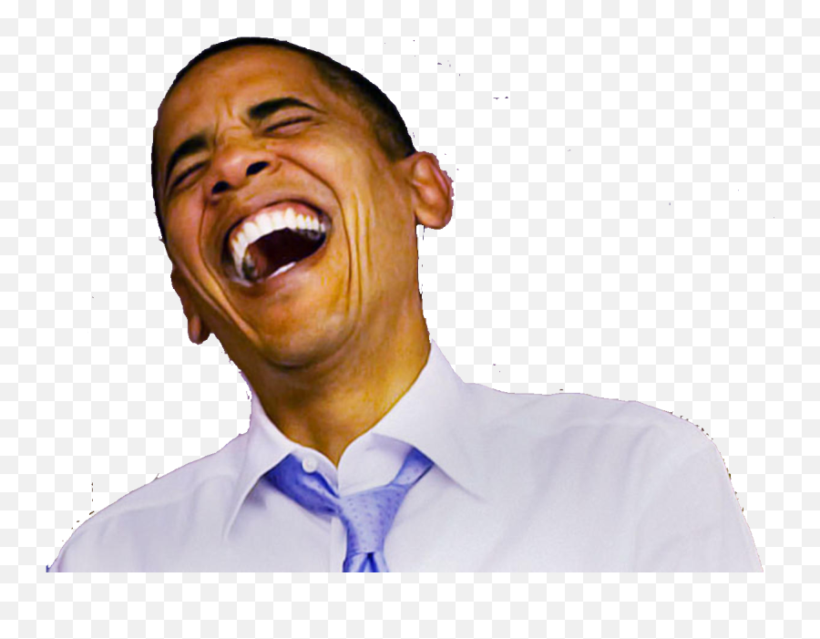 Download Obama Laughing Png - Laughing Png Emoji,Obama Emoji