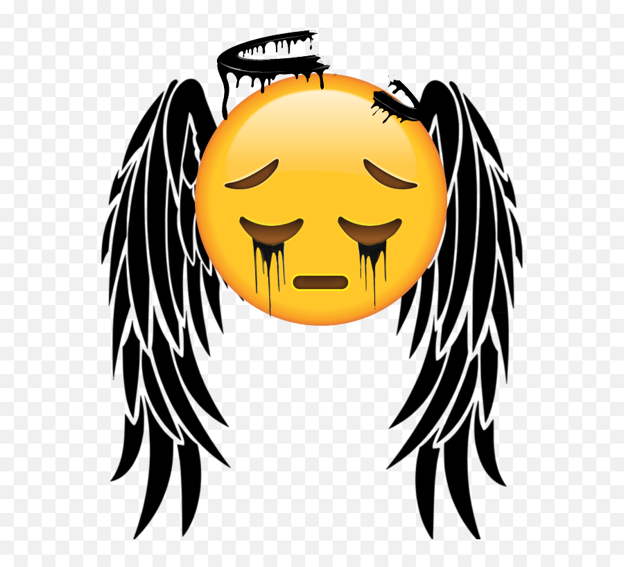 Angle Broken Emojiiphone Emoji - Free Angel Wings Svg,Broken Emoji