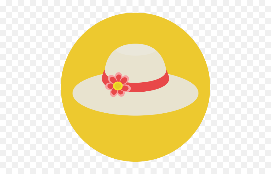 Summer Hat Icon - Summer Dress Icon Png Emoji,Straw Hat Emoji