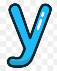 Lowercase Letter Y Clipart - Lowercase Letter Y Clipart Emoji,Blue Letters Emoji