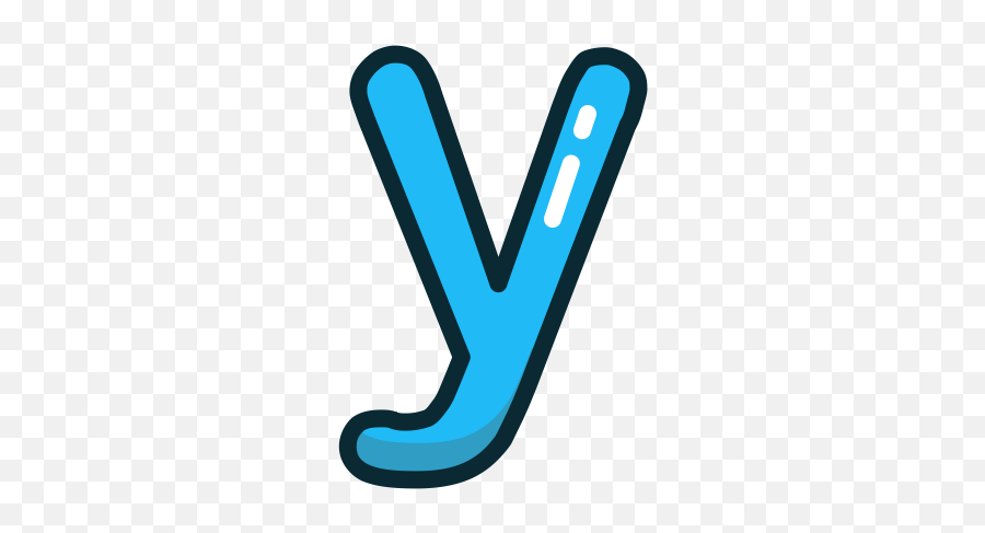 Lowercase Letter Y Clipart - Lowercase Letter Y Clipart Emoji,Blue Letters Emoji