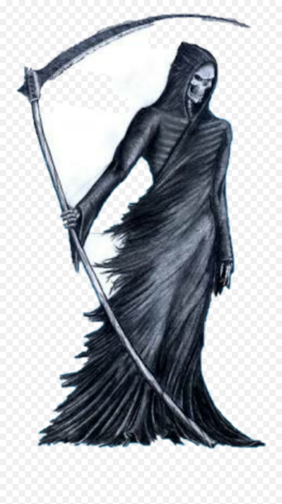Grim Reaper - Dessin De La Grande Faucheuse Emoji,Grim Reaper Emoji