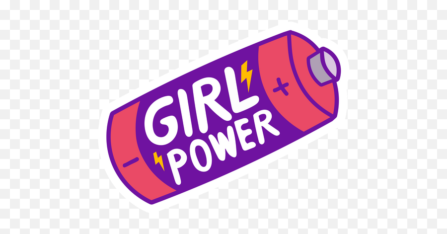 Girl Power Battery Sticker - Sticker Mania Clip Art Emoji,Gucci Sign Emoji