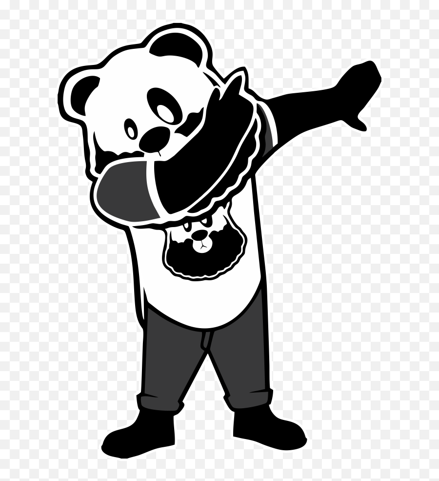 Custom Bearded Unisex Hoodie Artistshot - Panda Dab Png Happy Emoji,Dab Emoji Png