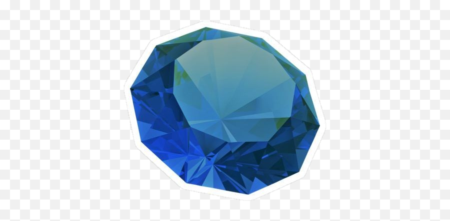 Blue Diamond Gem Gemstone Sticker - Diamante Azul Em Png Emoji,Jewel Emoji