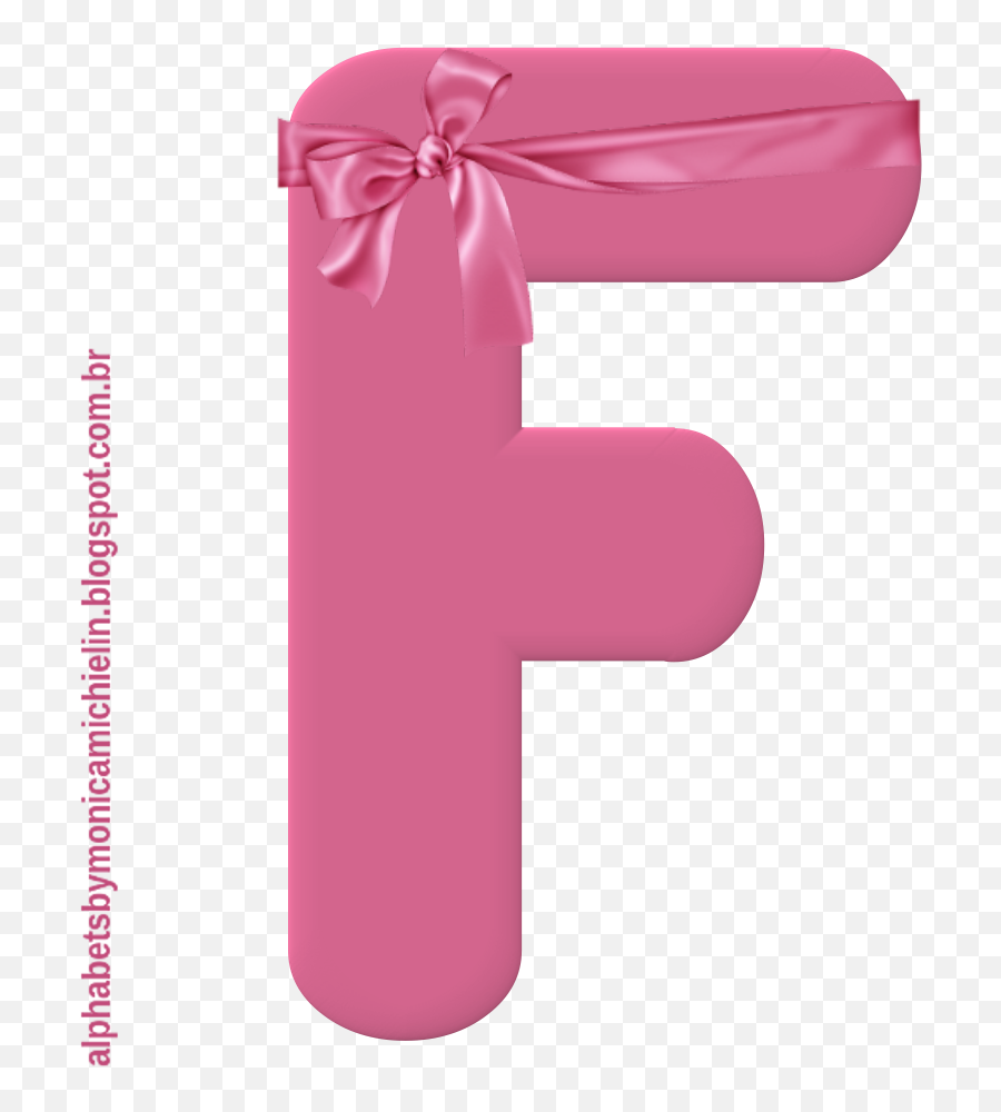 Monica Michielin Alfabetos Laço Rosa Alfabeto Pink Ribbon - Letras Do Alfabeto Com Laço Rosa Emoji,Emoji Cancer Ribbon
