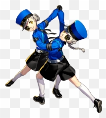 Persona5 P5 Persona Twins Caroline - Persona 5 Dancing Star Night Caroline Emoji,Twin Emoji Costume